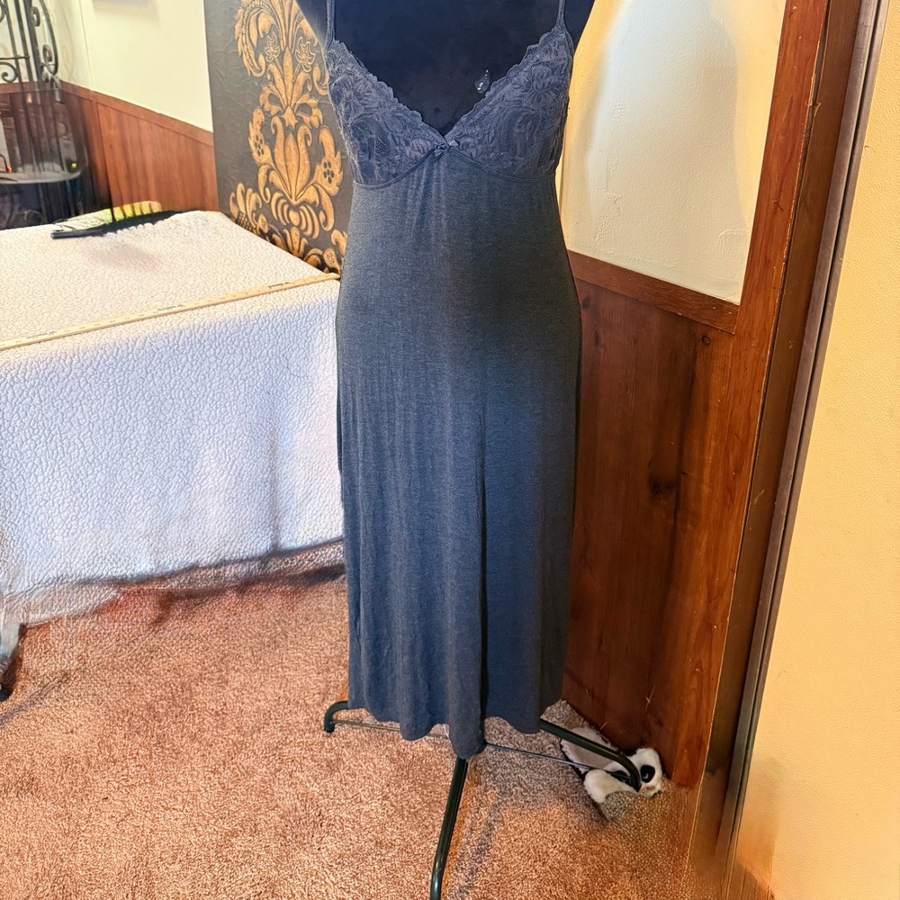 Marilyn Monroe Dark Gray Lace Chemise
